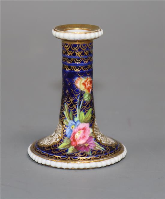 A Spode pattern 1166 miniature candlestick height 4.5cm